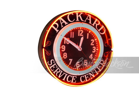 CIRCA 1930S PACKARD SERVICE CENTER NEON CLOCK