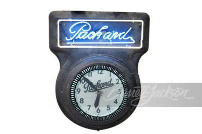 1930S PACKARD AUTOMOBILES NEON CLOCK