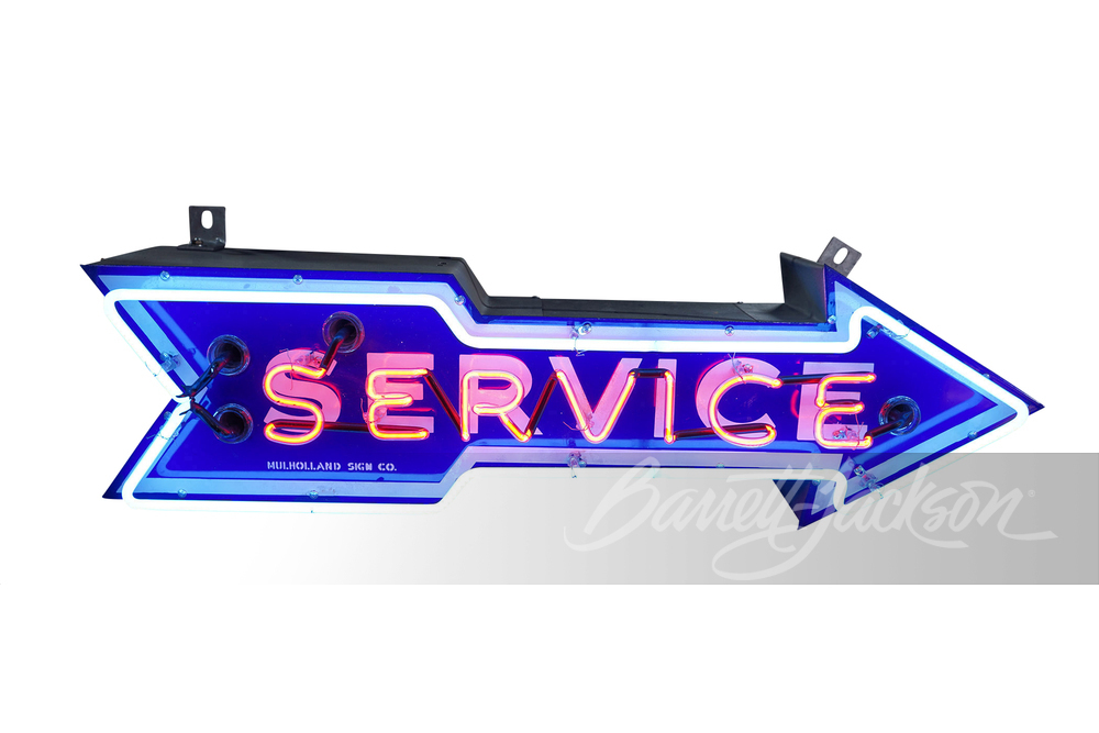 1940S-50S FORD SERVICE NEON PORCELAIN SIGN