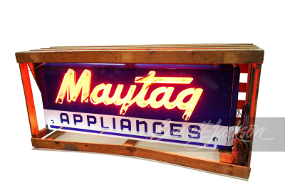 1940S-50S MAYTAG APPLIANCES NEON PORCELAIN SIGN