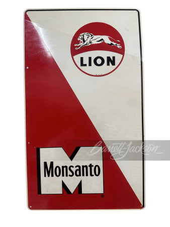 LATE 1950S LION OIL TIN SIGN