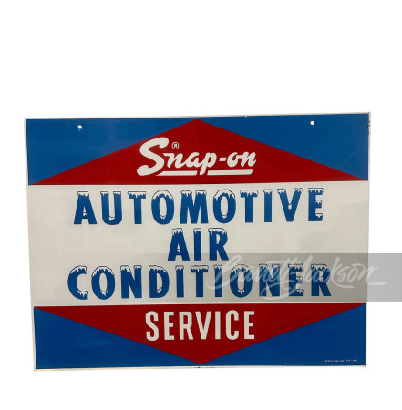 LATE 1950S-EARLY '60S SNAP-ON AUTOMOTIVE AIR CONDITIONING TIN SIGN