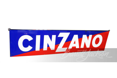 CIRCA 1950S CINZANO PORCELAIN SIGN