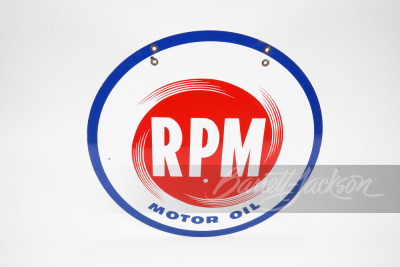 1950S RPM MOTOR OIL PORCELAIN SIGN