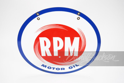 1950S RPM MOTOR OIL PORCELAIN SIGN - 2