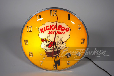 1956 KICKAPOO JOY JUICE LIGHT-UP CLOCK