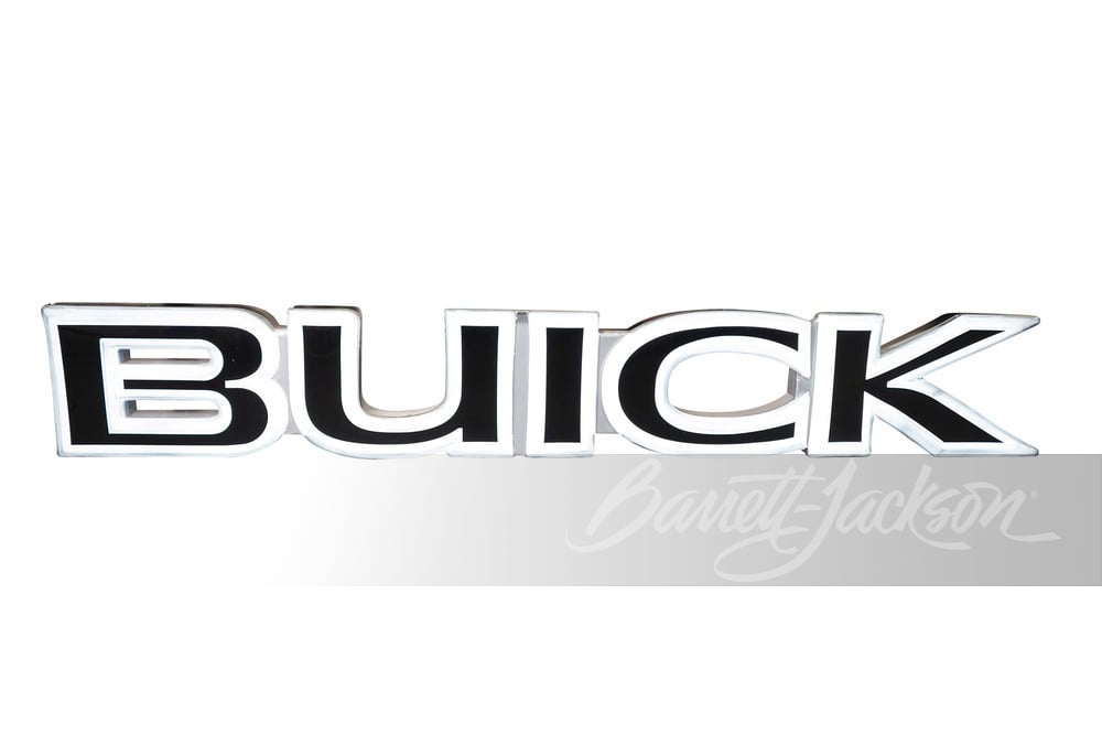 LARGE BUICK MARQUEE LIGHT-UP SIGN