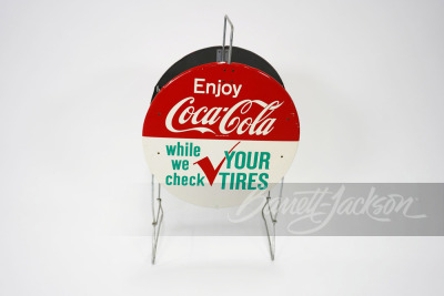 LATE 1950S-EARLY '60S COCA-COLA METAL TIRE HOLDER - 2