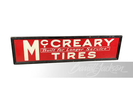 LATE 1920S-EARLY '30S MCCREARY TIRES TIN SIGN