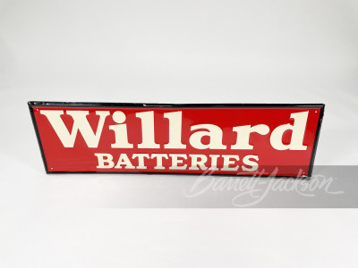 1940S WILLARD BATTERIES TIN SIGN