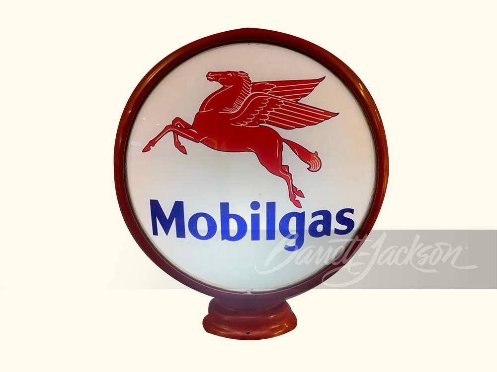 1930S MOBILGAS HIGH-PROFILE GAS PUMP GLOBE