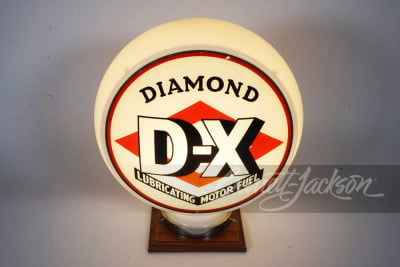 LATE 1930S-40S MID-CONTINENTAL OIL DIAMOND D-X GAS PUMP GLOBE - 2