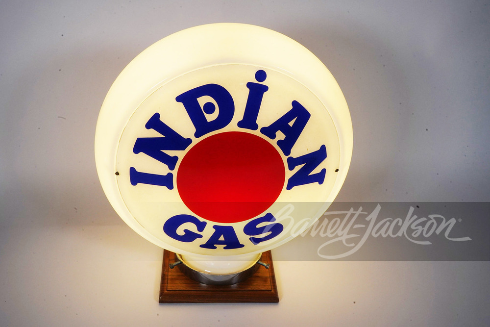 1930S INDIAN GAS (TEXACO PRODUCT) GAS PUMP GLOBE