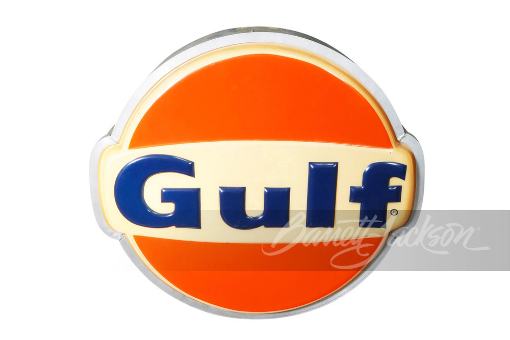 VINTAGE GULF OIL LIGHT-UP SIGN