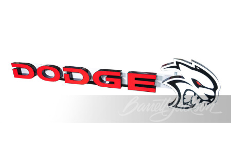 NEWER DODGE HELLCAT LIGHT-UP CHANNEL LETTER SIGN