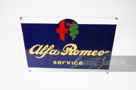 CIRCA 1950S-60S ALFA ROMEO SERVICE PORCELAIN SIGN