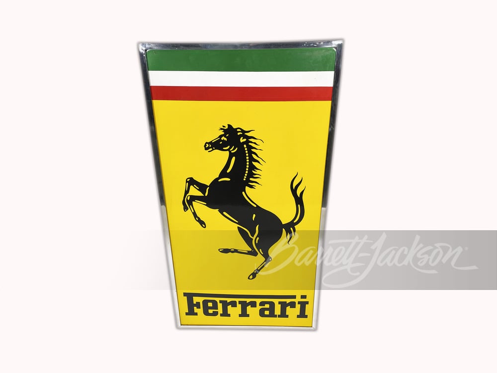 1960S FERRARI PORCELAIN SIGN