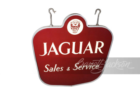 CIRCA 1950S JAGUAR AUTOMOBILES PORCELAIN SIGN