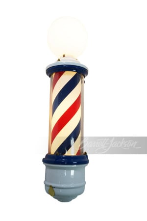 1920S-30S PORCELAIN BARBER POLE