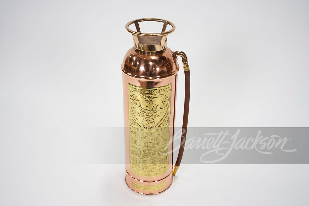 CIRCA 1920S ELKHART BRASS AND COPPER FIRE EXTINGUISHER