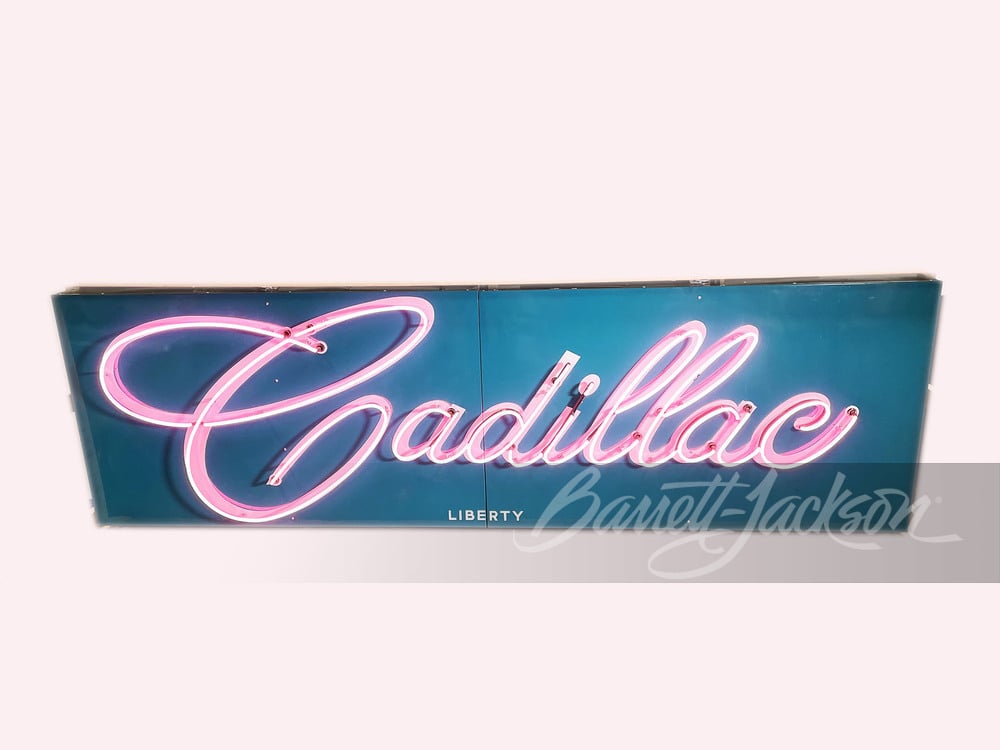 1950S CADILLAC NEON PORCELAIN SIGN