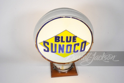 1930S BLUE SUNOCO GASOLINE GAS PUMP GLOBE