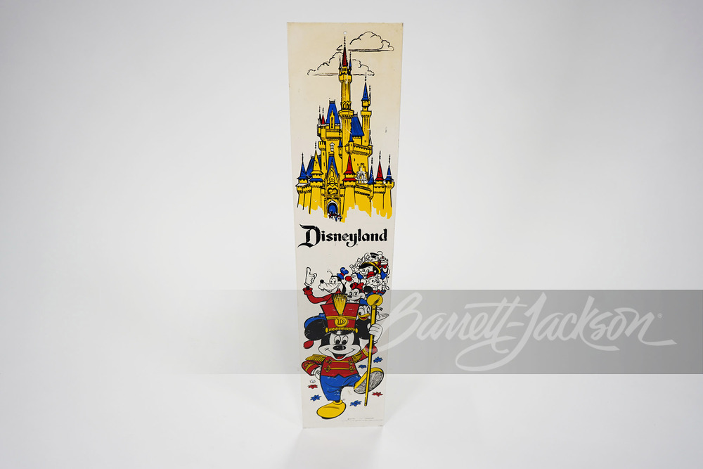 1960S DISNEYLAND TIN SIGN