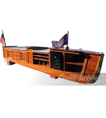 1942 17-FOOT CHRIS CRAFT SPECIAL RUNABOUT "WOODY" BOAT BAR - 3