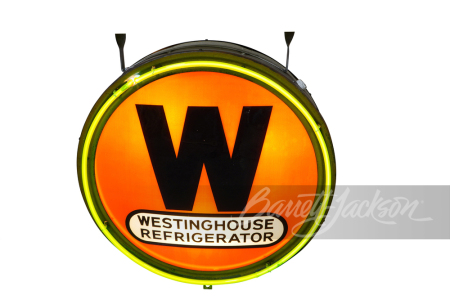 1930S WESTINGHOUSE REFRIGERATOR LIGHT-UP SIGN WITH NEON