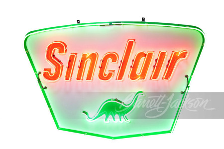 LATE 1950S SINCLAIR OIL PORCELAIN WITH ANIMATED NEON SIGN