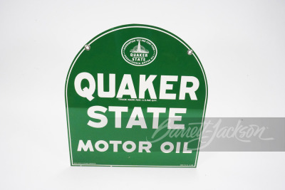 QUAKER STATE MOTOR OIL DOUBLE-SIDED SIGN - 2