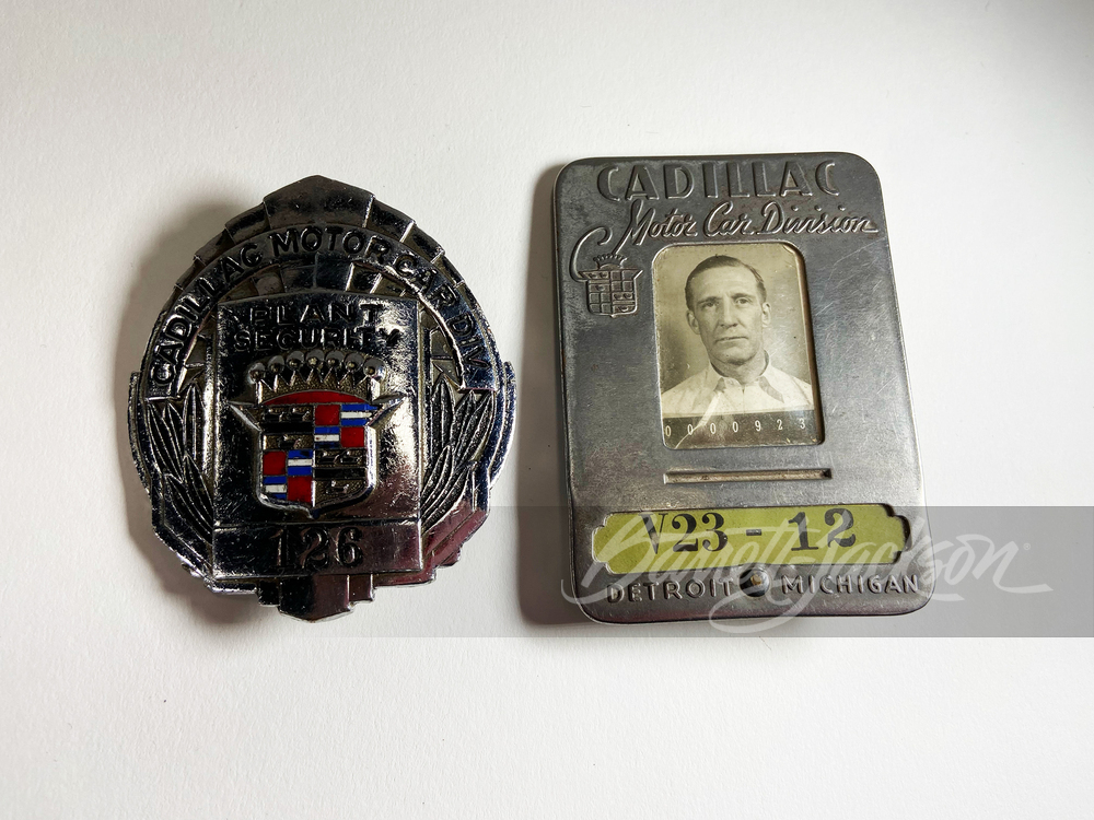 LOT OF TWO VINTAGE CADILLAC EMPLOYEE PLANT BADGES