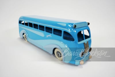 1930S-40S KINGSBURY PRESSED-STEEL GREYHOUND TOY BUS