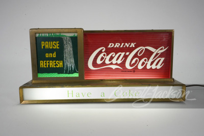 1930S COCA-COLA ANIMATED LIGHT-UP SIGN