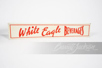 1930S WHITE EAGLE BEVERAGES TIN SIGN