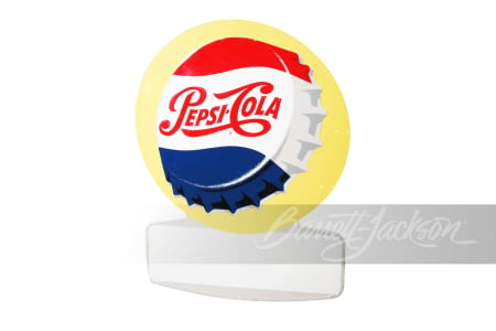 LARGE 1950S PEPSI-COLA TIN SIGN