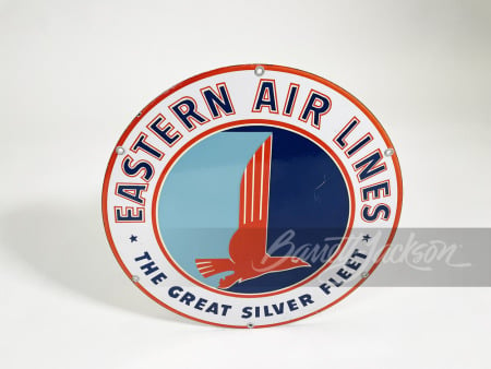 CIRCA 1950S EASTERN AIR LINES PORCELAIN SIGN