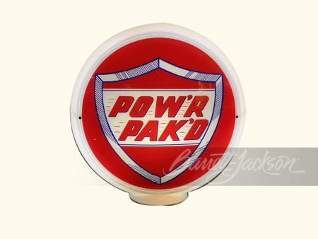 1950S POW'R PAK'D GASOLINE GAS PUMP GLOBE