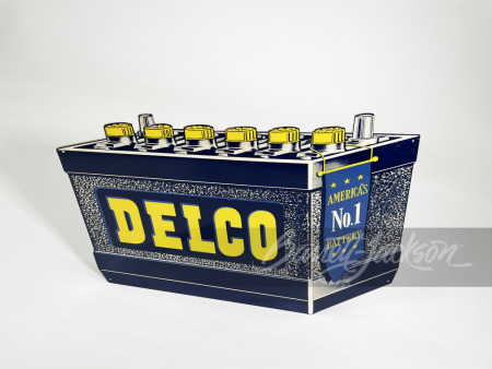 1950S DELCO BATTERIES TIN SIGN