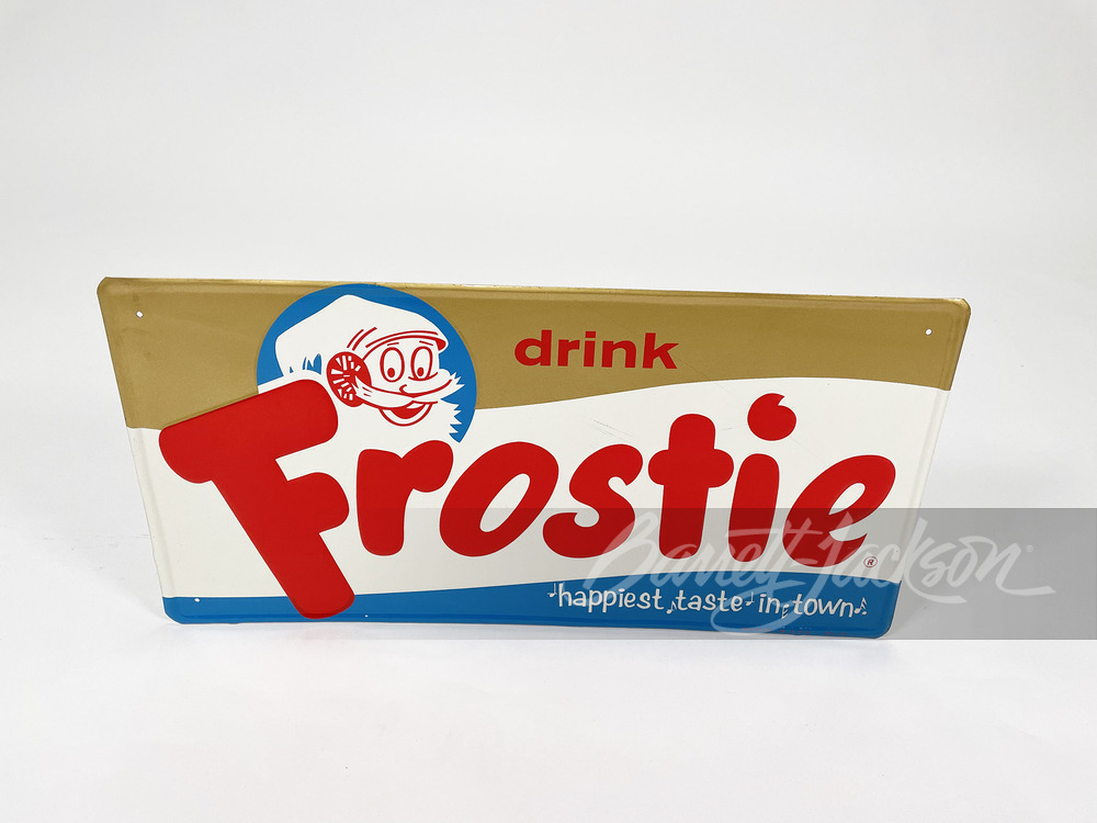 LATE 1950S-EARLY '60S FROSTIE ROOT BEER TIN SIGN