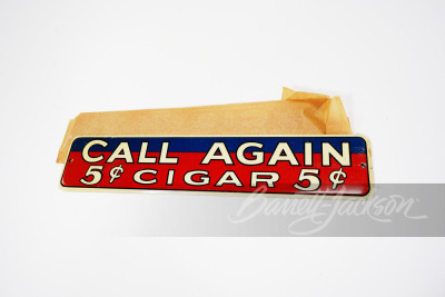 CIRCA 1930S-40S CALL AGAIN CIGAR TIN SIGN