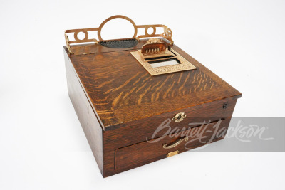 1920S NATIONAL CASH REGISTER WOODEN TRANSACTION RECORDER