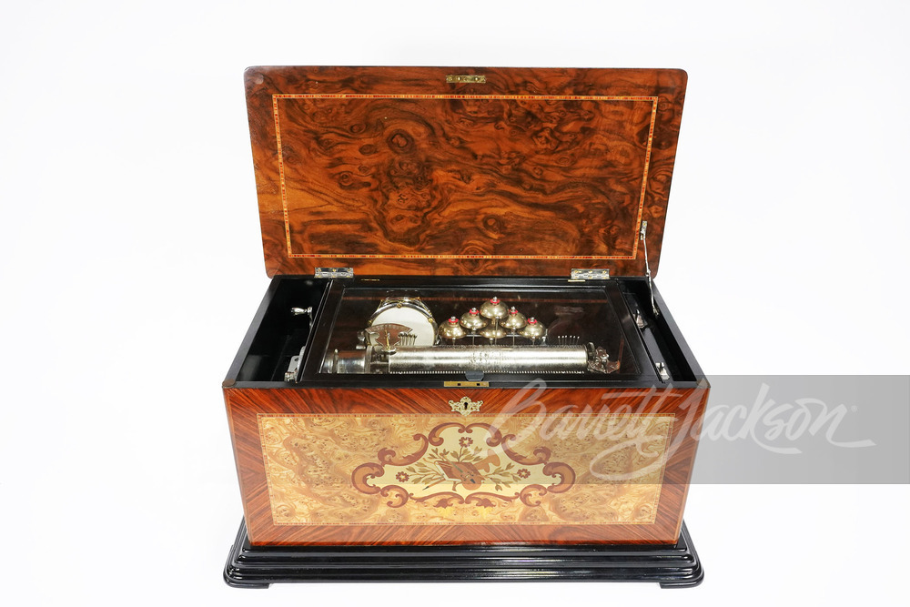 CIRCA 1880S PAILLARD GRAND ORCHESTRAL CYLINDER MUSIC BOX