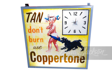 1960S COPPERTONE LIGHT-UP SIGN