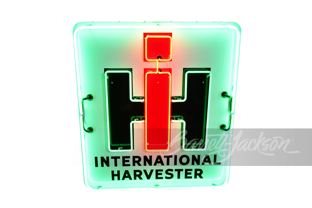 CIRCA 1950S INTERNATIONAL HARVESTER TRACTORS NEON PORCELAIN SIGN