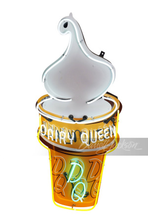 1950S DAIRY QUEEN NEON PORCELAIN SIGN