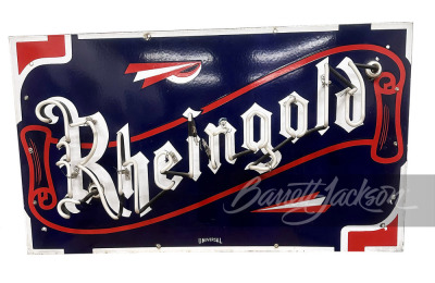 1930S RHEINGOLD BEER PORCELAIN SIGN - 2