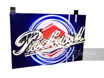 1930S PACKARD AUTOMOBILES NEON PORCELAIN SIGN