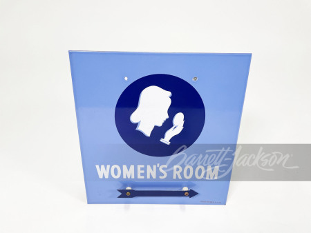 1939 UNION OIL COMPANY WOMEN'S REST ROOM PORCELAIN SIGN