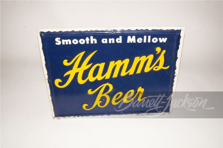 1950'S HAMM'S BEER SINGLE-SIDED TIN SIGN